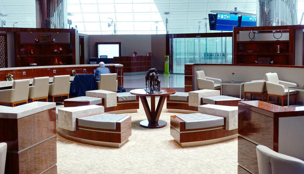 Dubai airport lounge