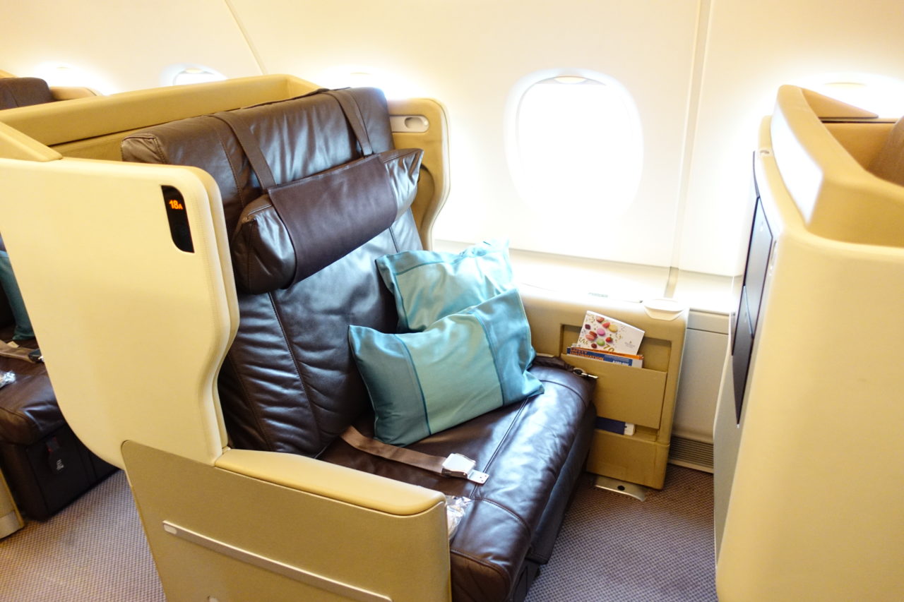 A380 business class seat