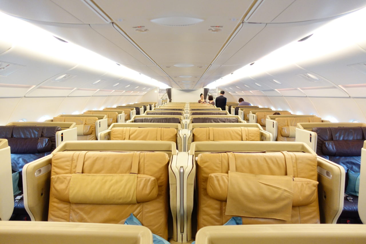 A380 business class seat