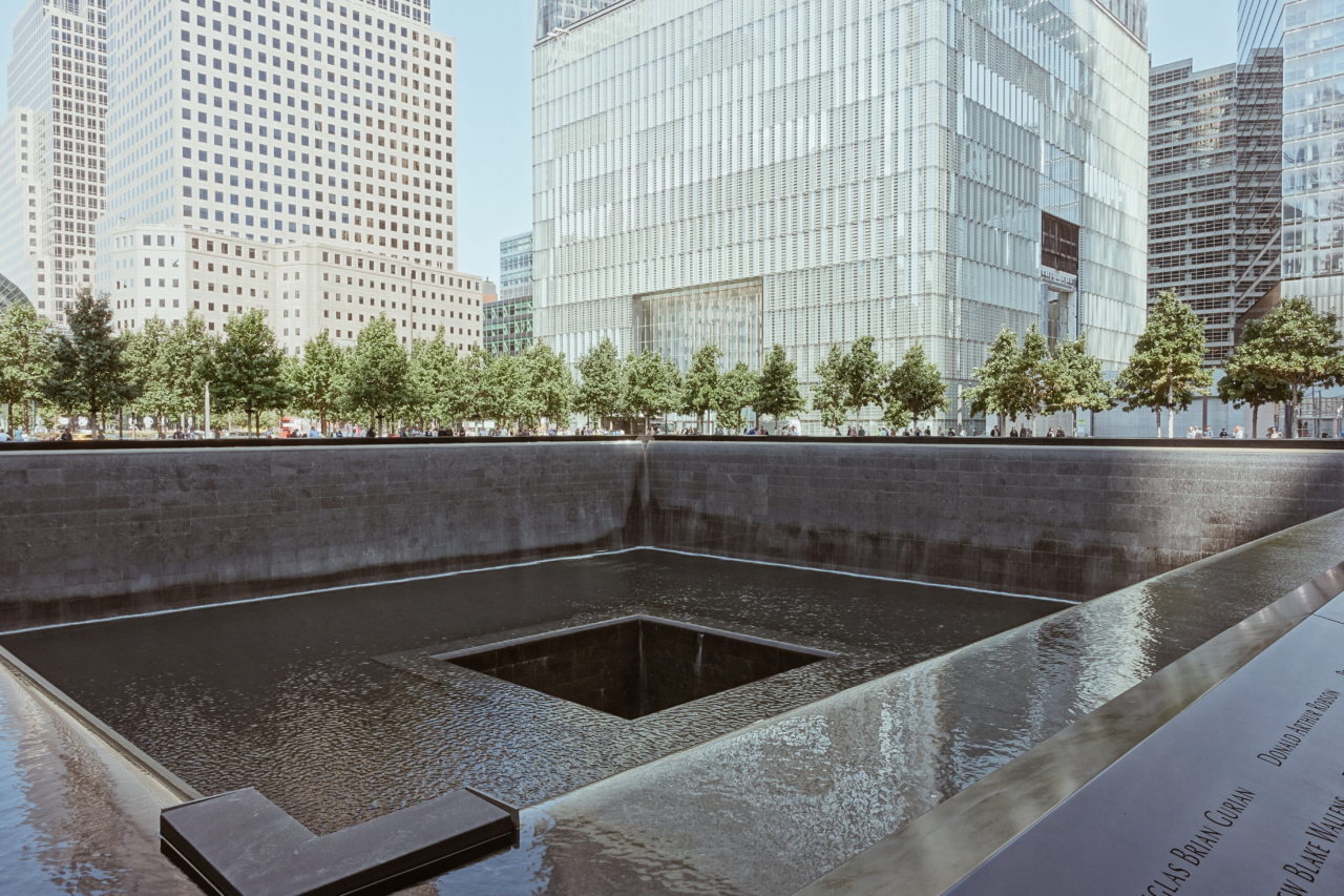 9/11 memorial fountains
