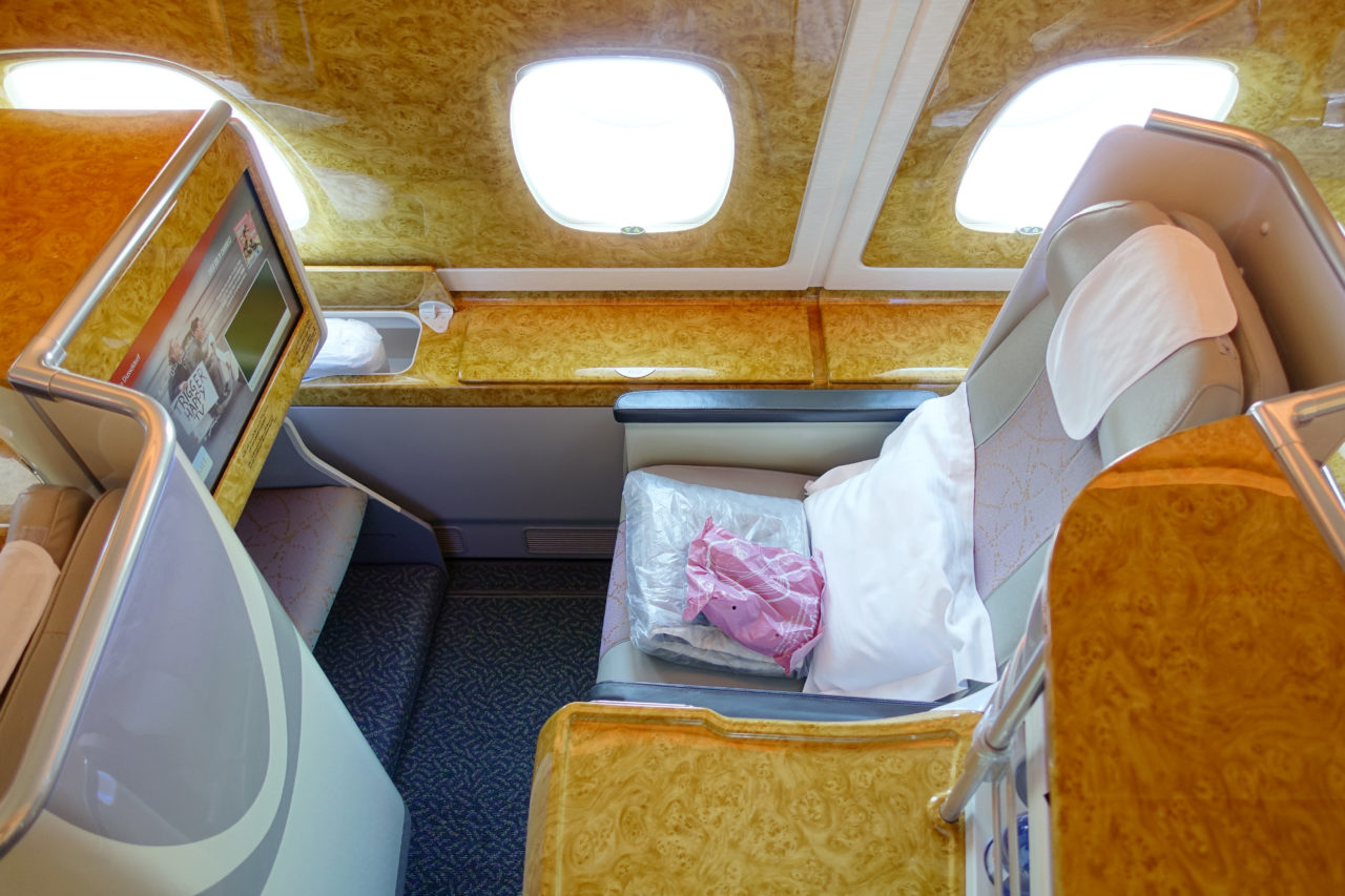 Emirates A380 business class seat