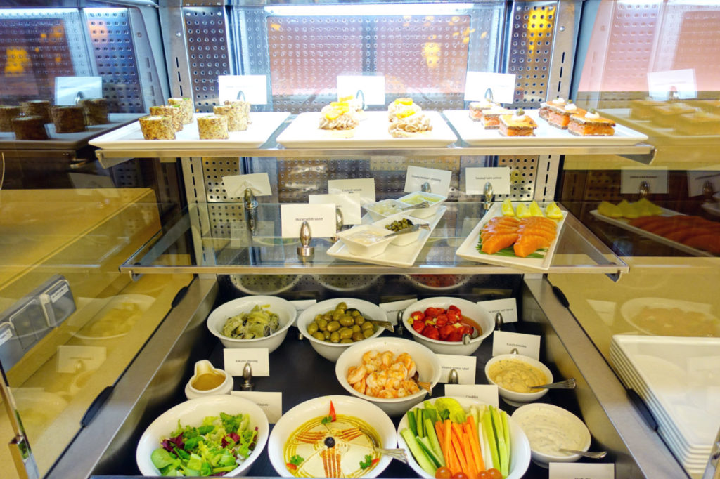 Emirates First Class Lounge Dubai review Passport & Palmtree