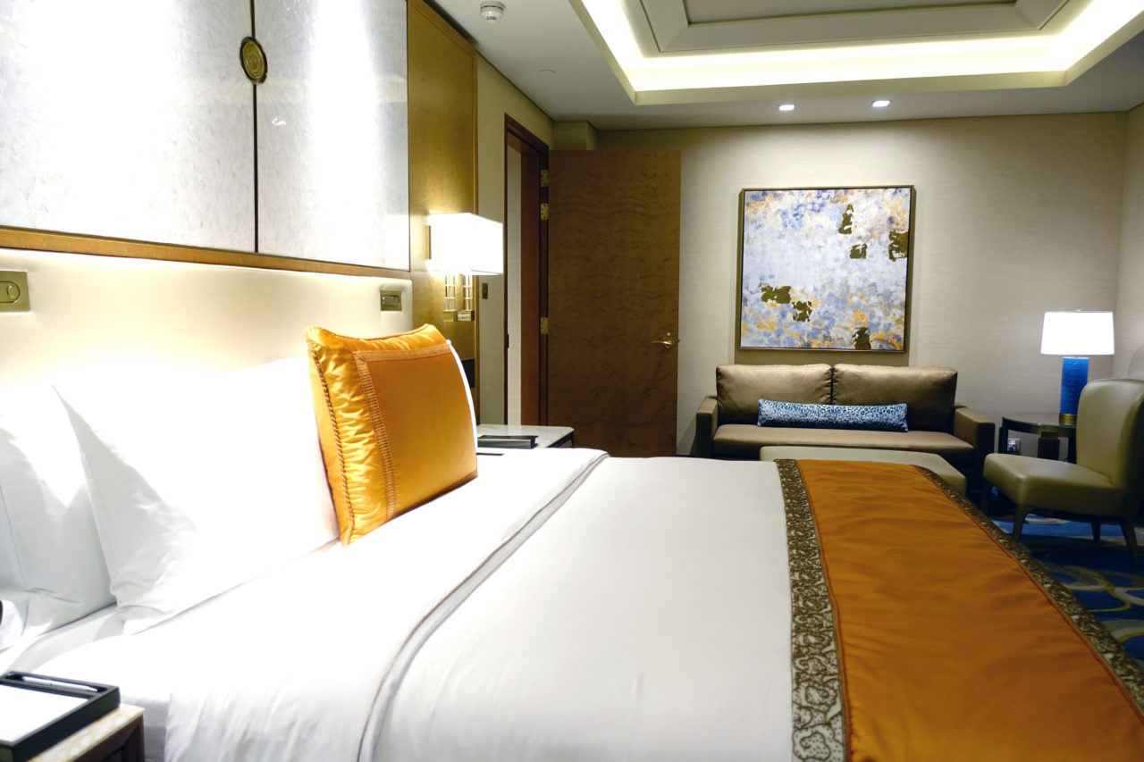 St. Regis Macao suite bedroom